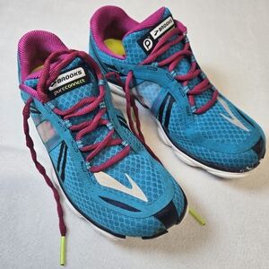 Brooks Pure Connect 3 Womens Size 9 Running Shoes Low Top Blue Sneakers Athletic